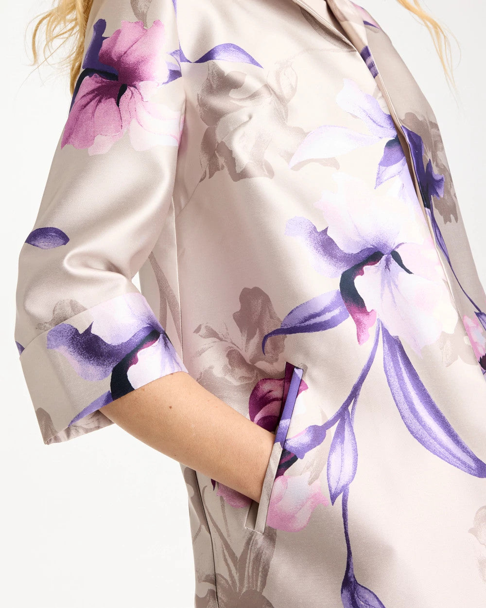 Chico's Exclusive | Travelers™ Collection Iris Collared Long Jacket