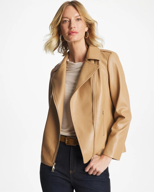 Chico's Recommended | Faux Leather Moto Jacket