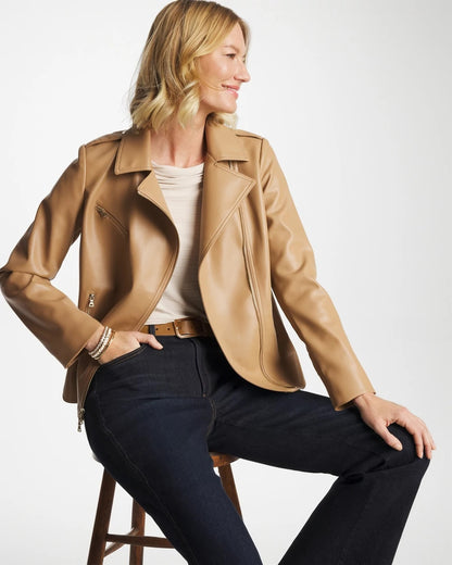 Chico's Recommended | Faux Leather Moto Jacket