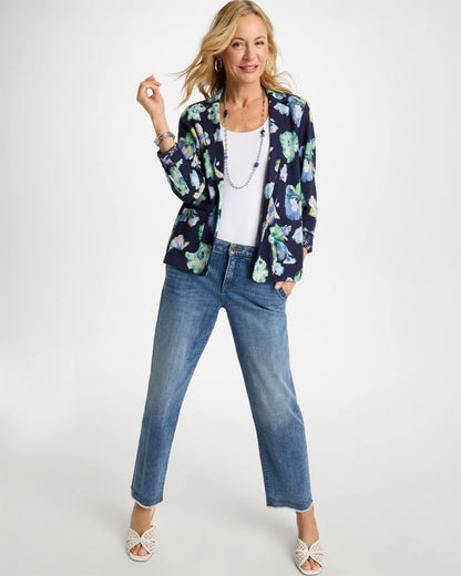 Chico's Quality | Printed Slub Knit Blazer