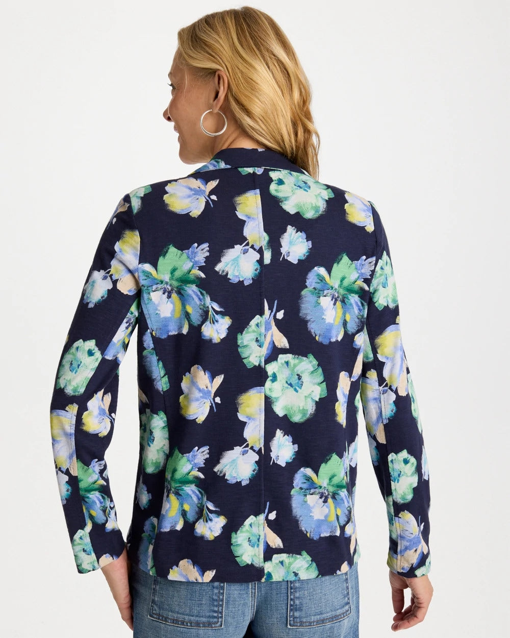 Chico's Quality | Printed Slub Knit Blazer