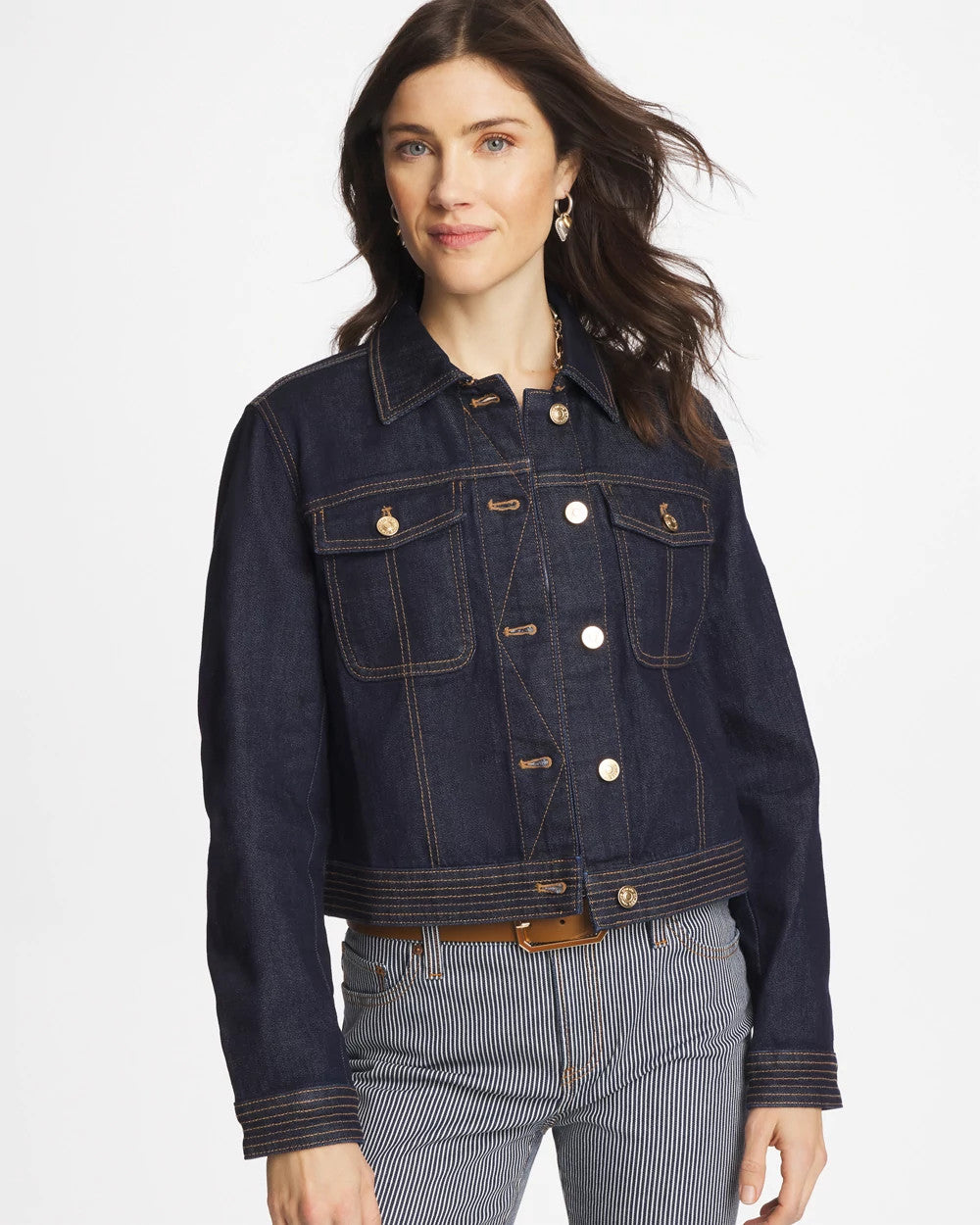 Chico's Popular | Denim Trucker Jacket