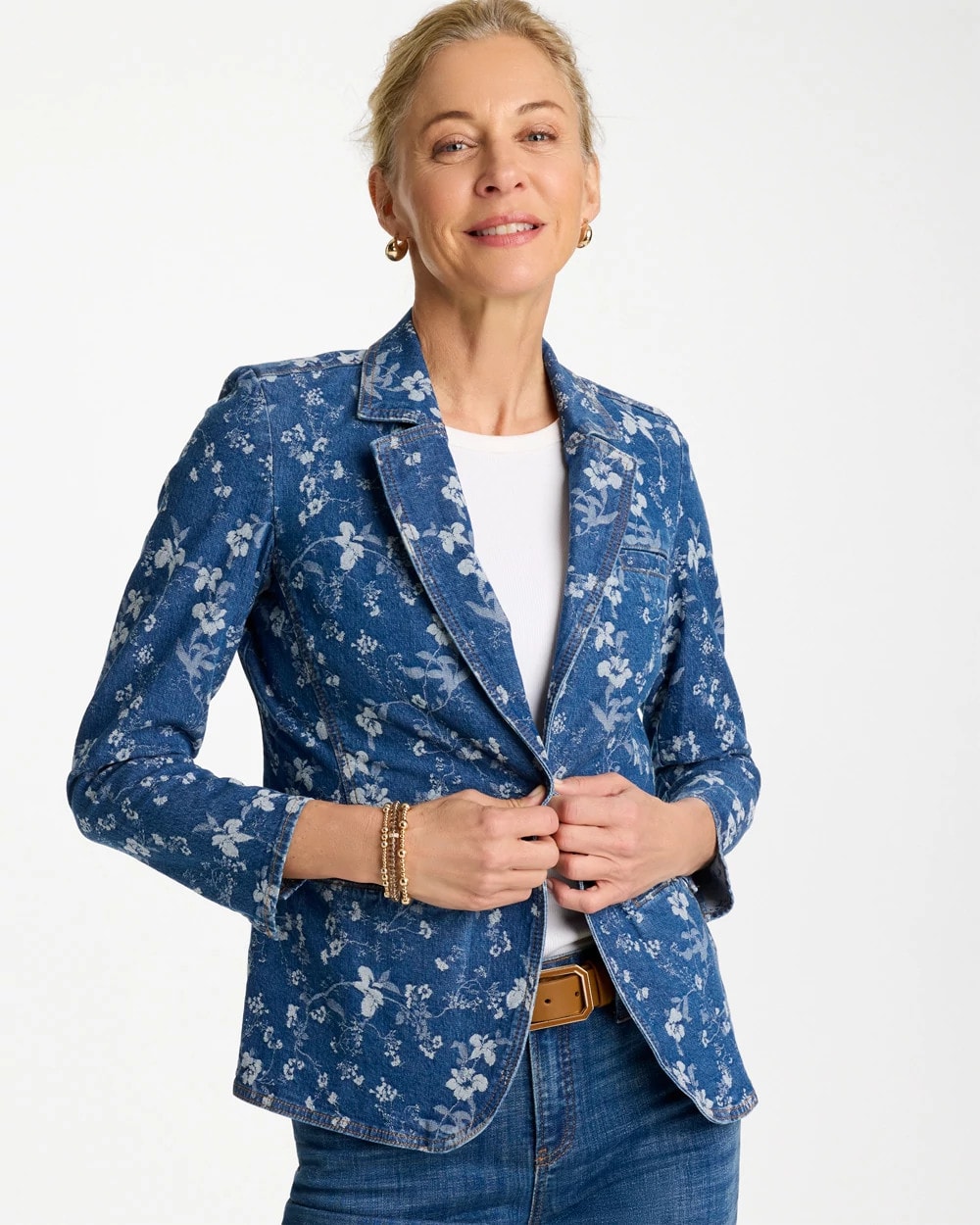 Chico's Latest | Jacquard Denim Blazer