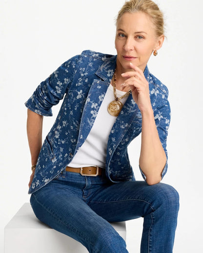 Chico's Latest | Jacquard Denim Blazer