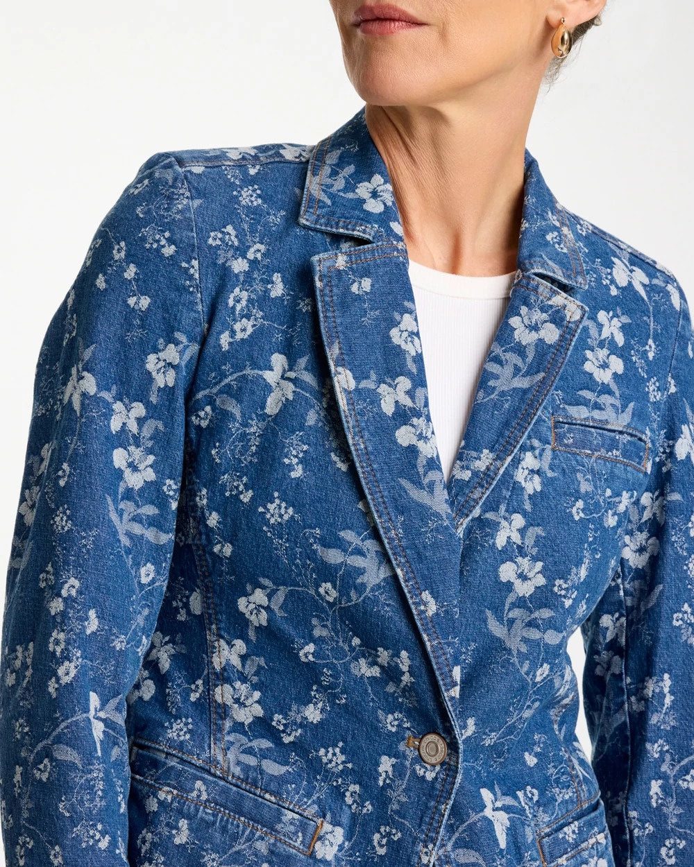 Chico's Latest | Jacquard Denim Blazer