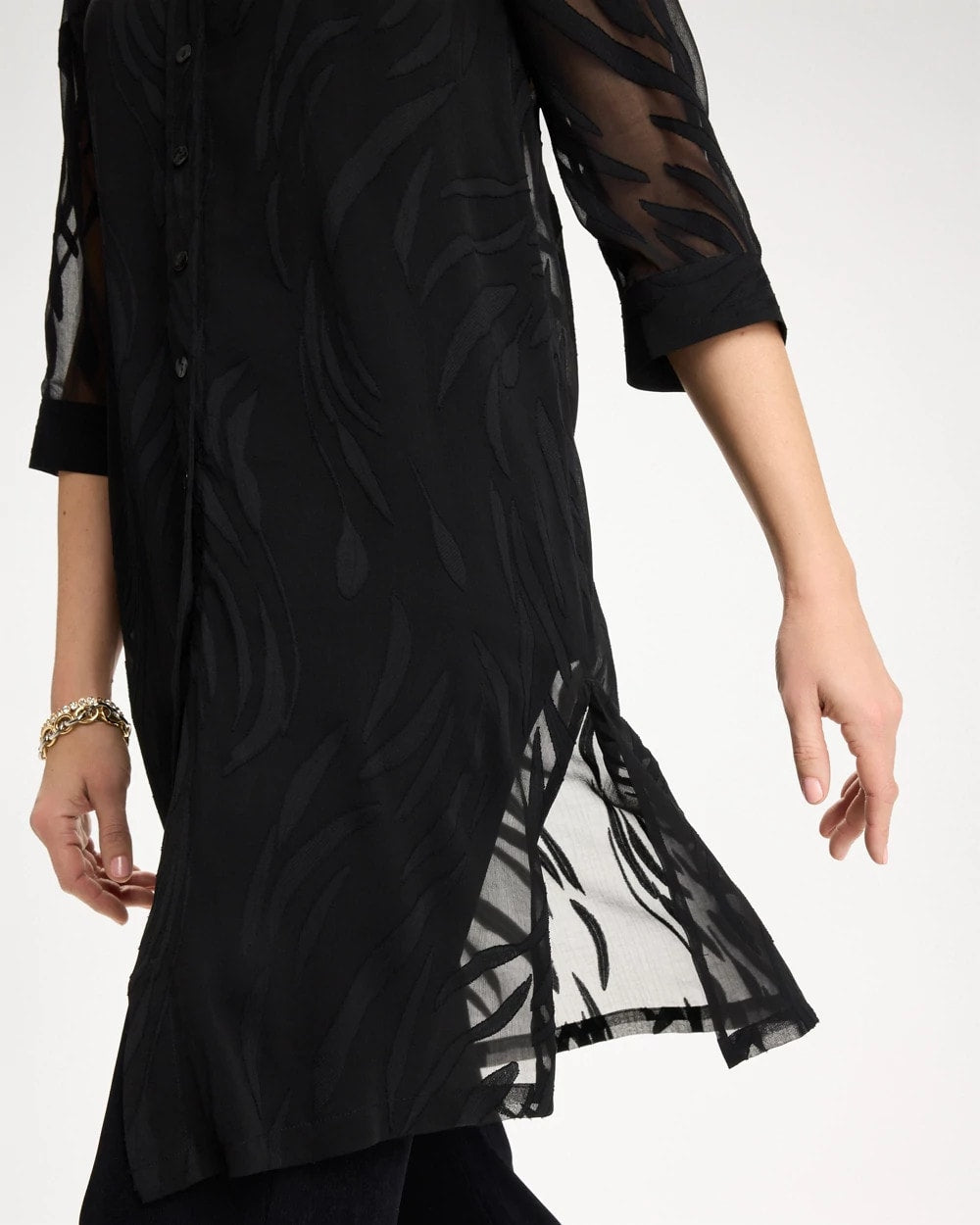 Chico's Best Price | Travelers™ Collection Sheer Jacquard Topper