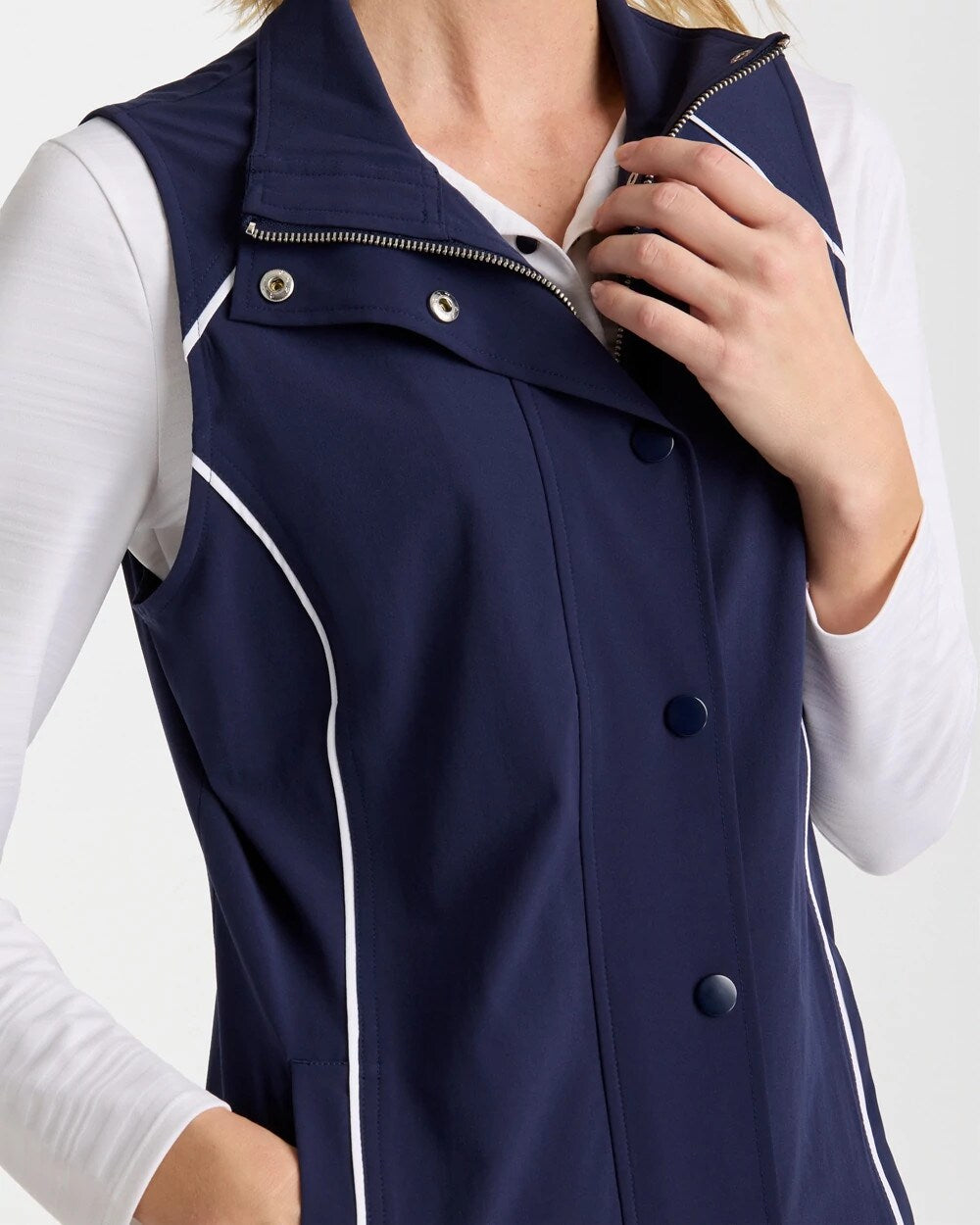 Chico's Quality | Zenergy® UPF Full Snap Vest