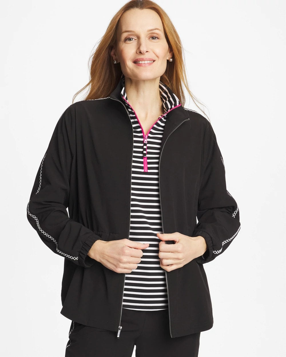 Chico's Everyday | Zenergy® UPF Lattice-Trim Jacket