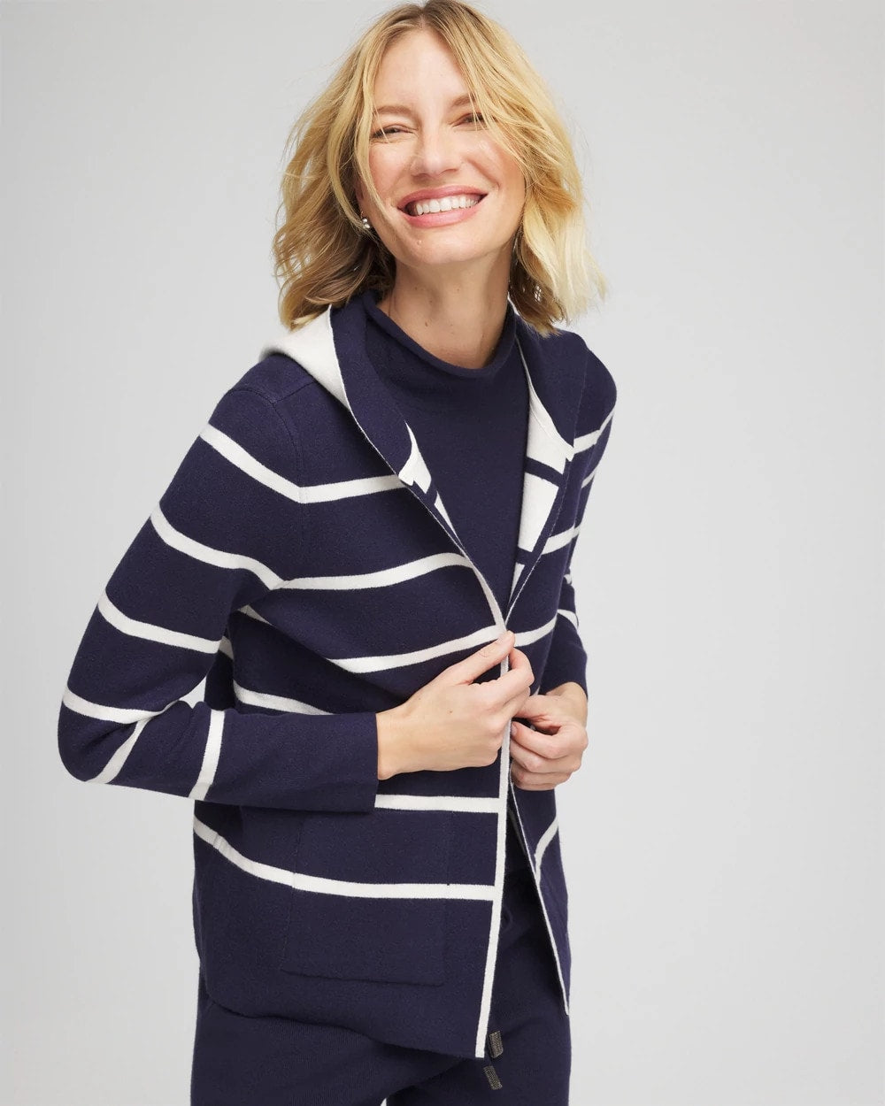 Chico's Best Seller | Zenergy® Luxe Reversible Stripe Cardigan