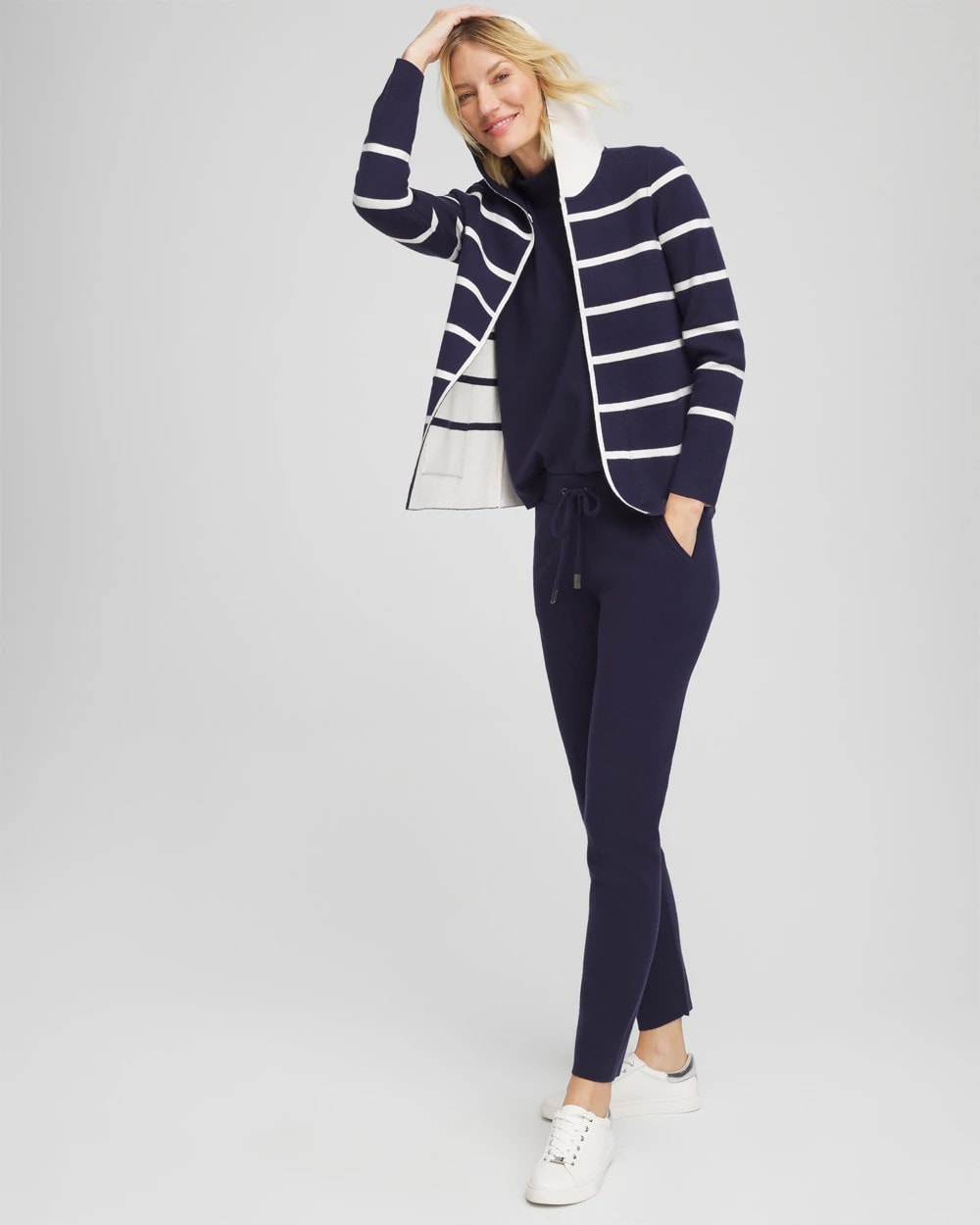 Chico's Best Seller | Zenergy® Luxe Reversible Stripe Cardigan
