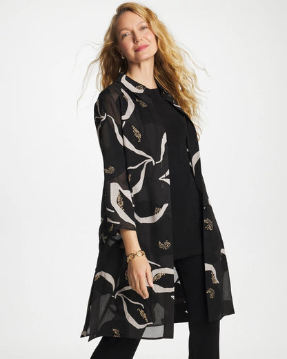 Chico's Best Seller | Travelers™ Collection Burnout Peace Lily Topper