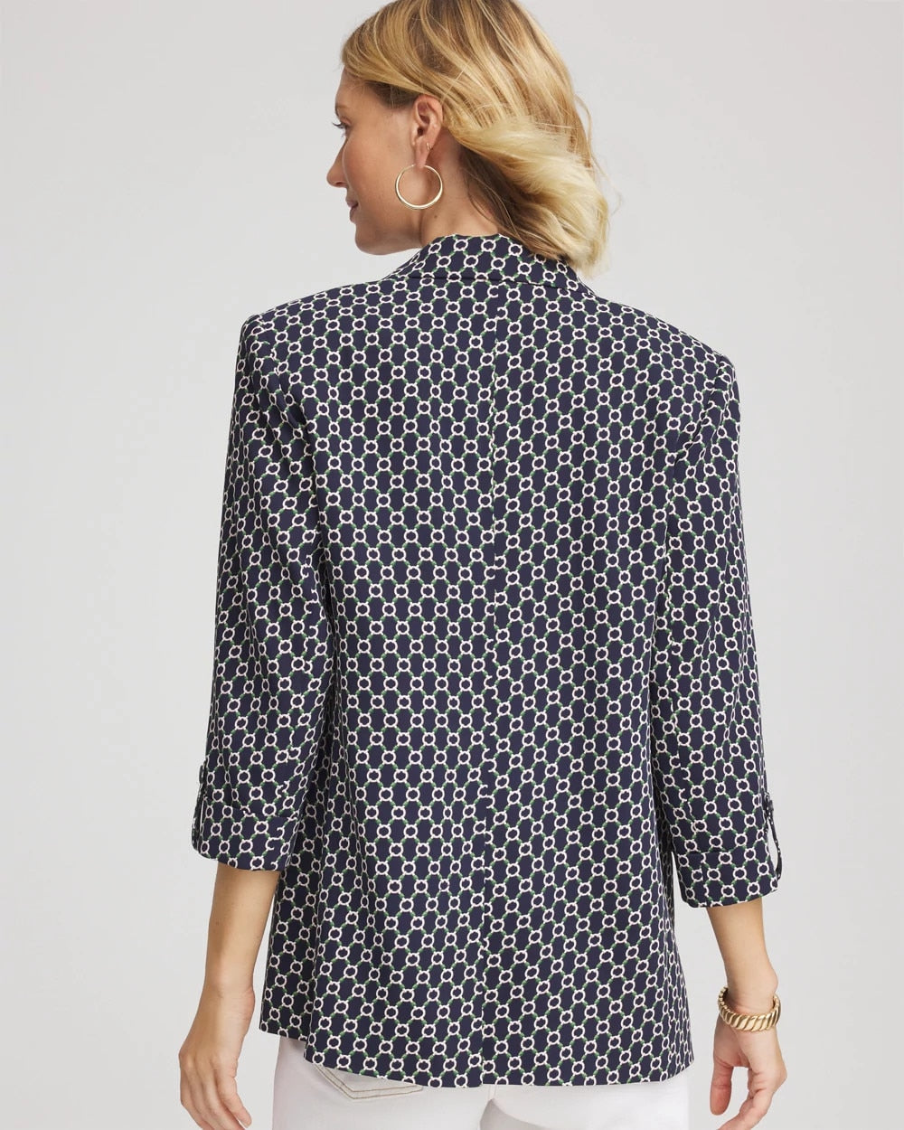 Chico's Classic | Printed Soft Crepe Blazer