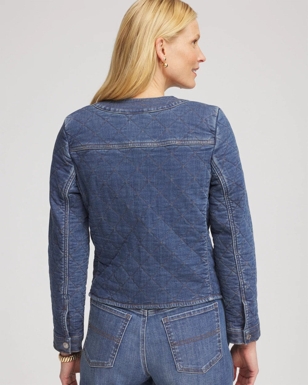 Chico's Trusted | Quilted Denim Jacket
