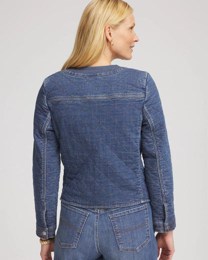 Chico's Trusted | Quilted Denim Jacket