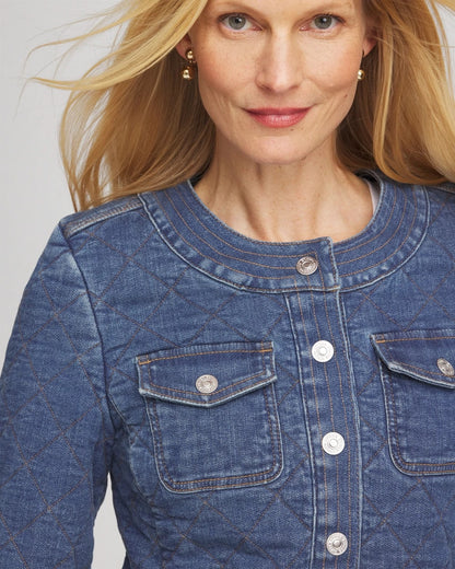 Chico's Trusted | Quilted Denim Jacket