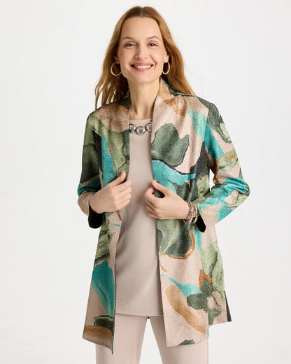 Chico's Deals | Travelers™ Soft Bloom Reversible Crushed Jacket