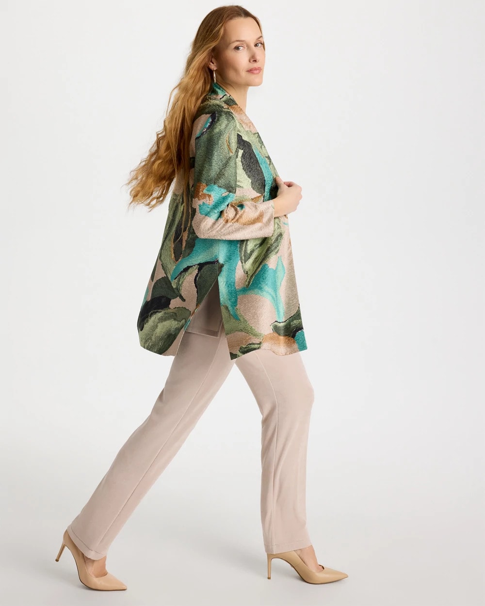Chico's Deals | Travelers™ Soft Bloom Reversible Crushed Jacket