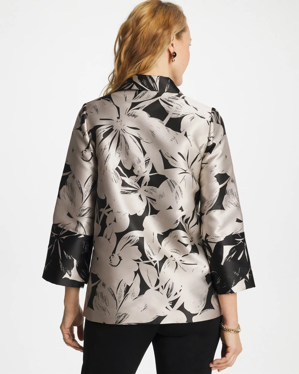Chico's Latest | Travelers™ Collection Floral Jacquard Jacket