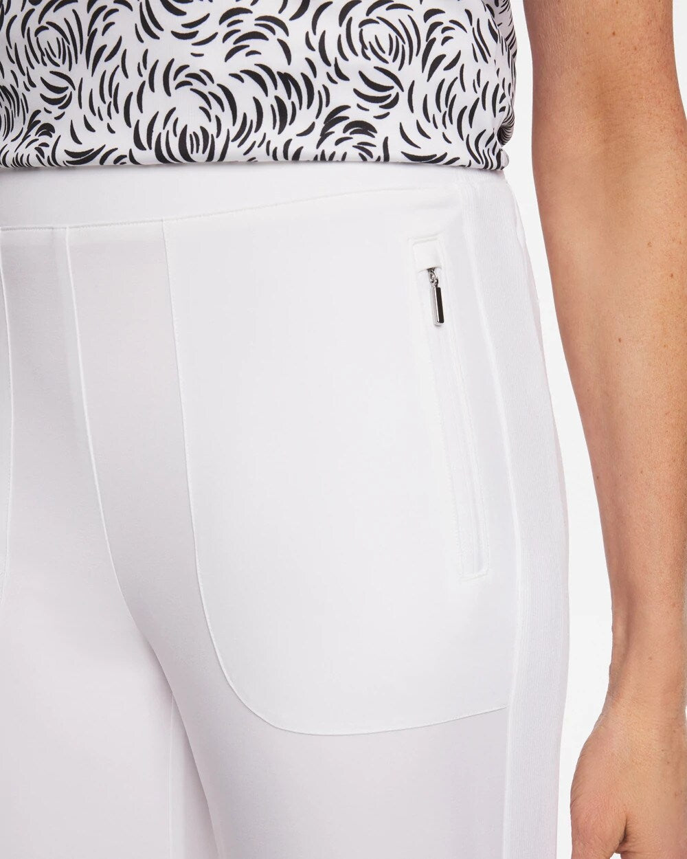 Chico's New | Zenergy® UPF Rib Mix Cropped Pants