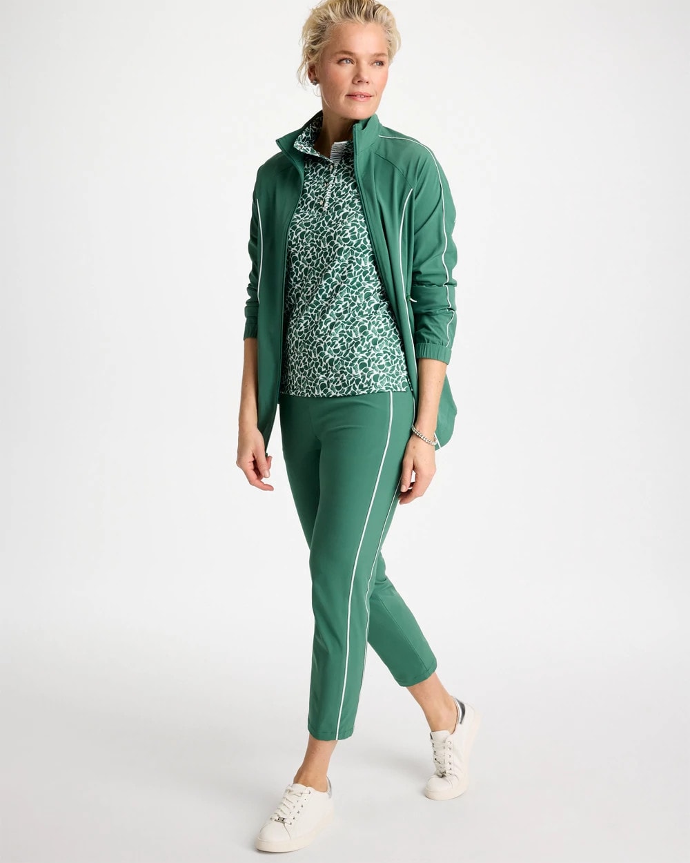 Chico's Exclusive | Zenergy® UPF Paint Snap Mockneck