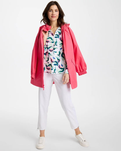 Chico's Value | Zenergy® UPF Blooms Mock Zip Polo