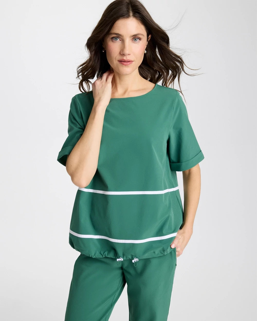 Chico's New | Zenergy® UPF Contrast Bungee Top