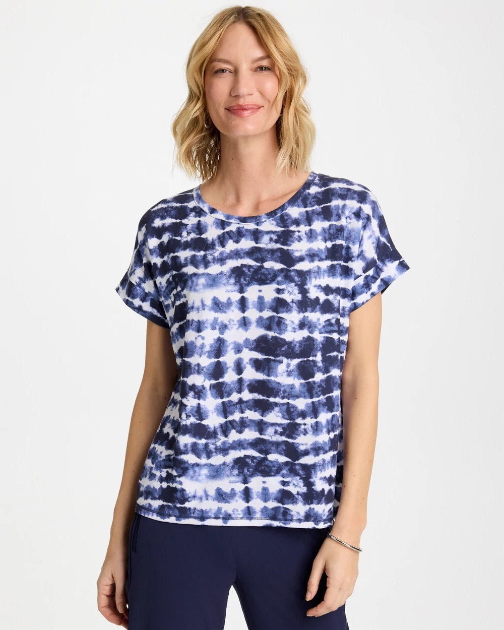 Chico's Best Price | Zenergy® Tie-Dye Scoop-Neck Tee