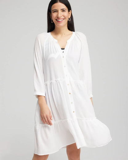 Chico's New | Button Front Swim Coverup