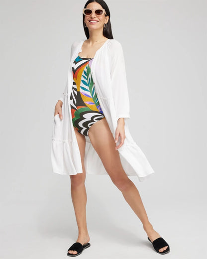 Chico's New | Button Front Swim Coverup