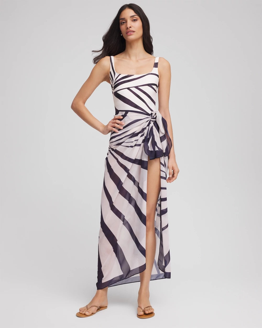 Chico's Hot Sale | Gottex Desert Queen Square Neck One Piece