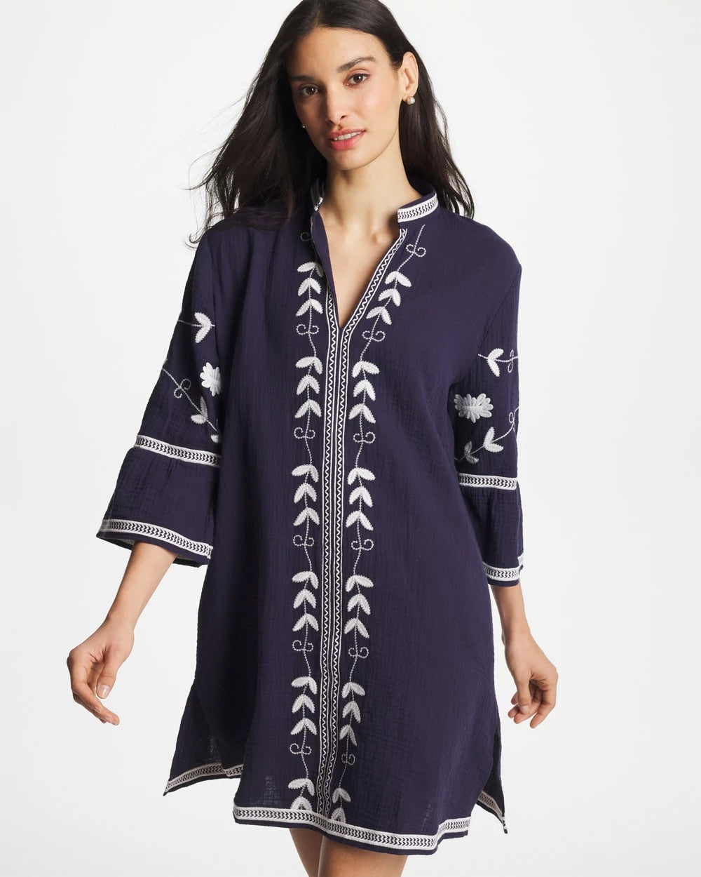 Chico's Deals | Woven Embroidered Swim Cover-Up
