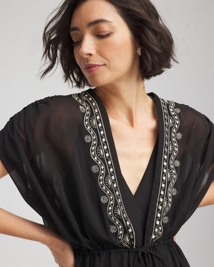 Chico's Latest | Miraclesuit® Beach Embroidered Long Kimono