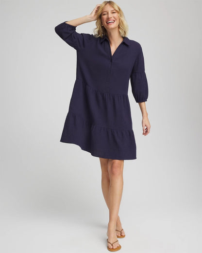Chico's Latest | Woven Tiered Swim Cover-Up Dress