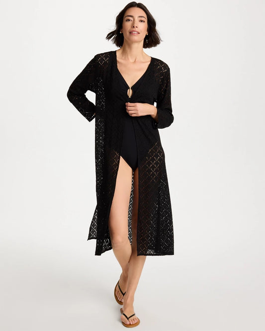 Chico's New | Long Knit Swim Cover-Up