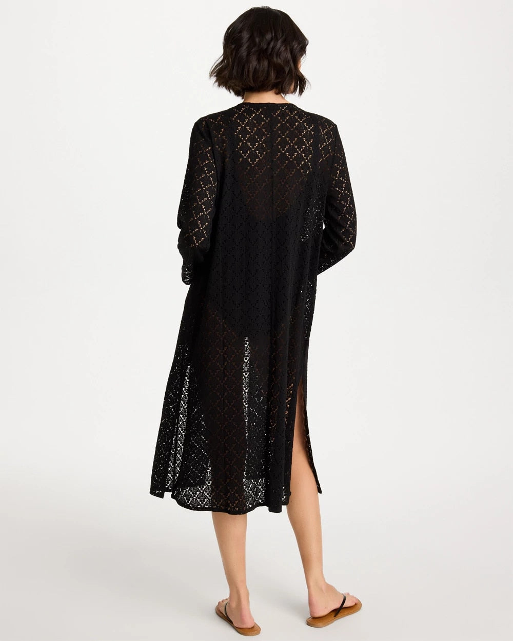 Chico's New | Long Knit Swim Cover-Up