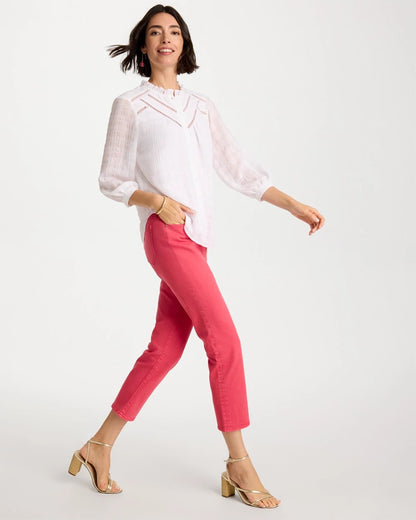 Chico's Exclusive | Girlfriend Roll Cuff Crop Jeans