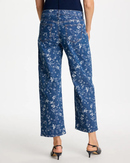 Chico's Trending | Girlfriend Wide Floral Crop Jean