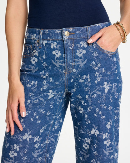 Chico's Trending | Girlfriend Wide Floral Crop Jean