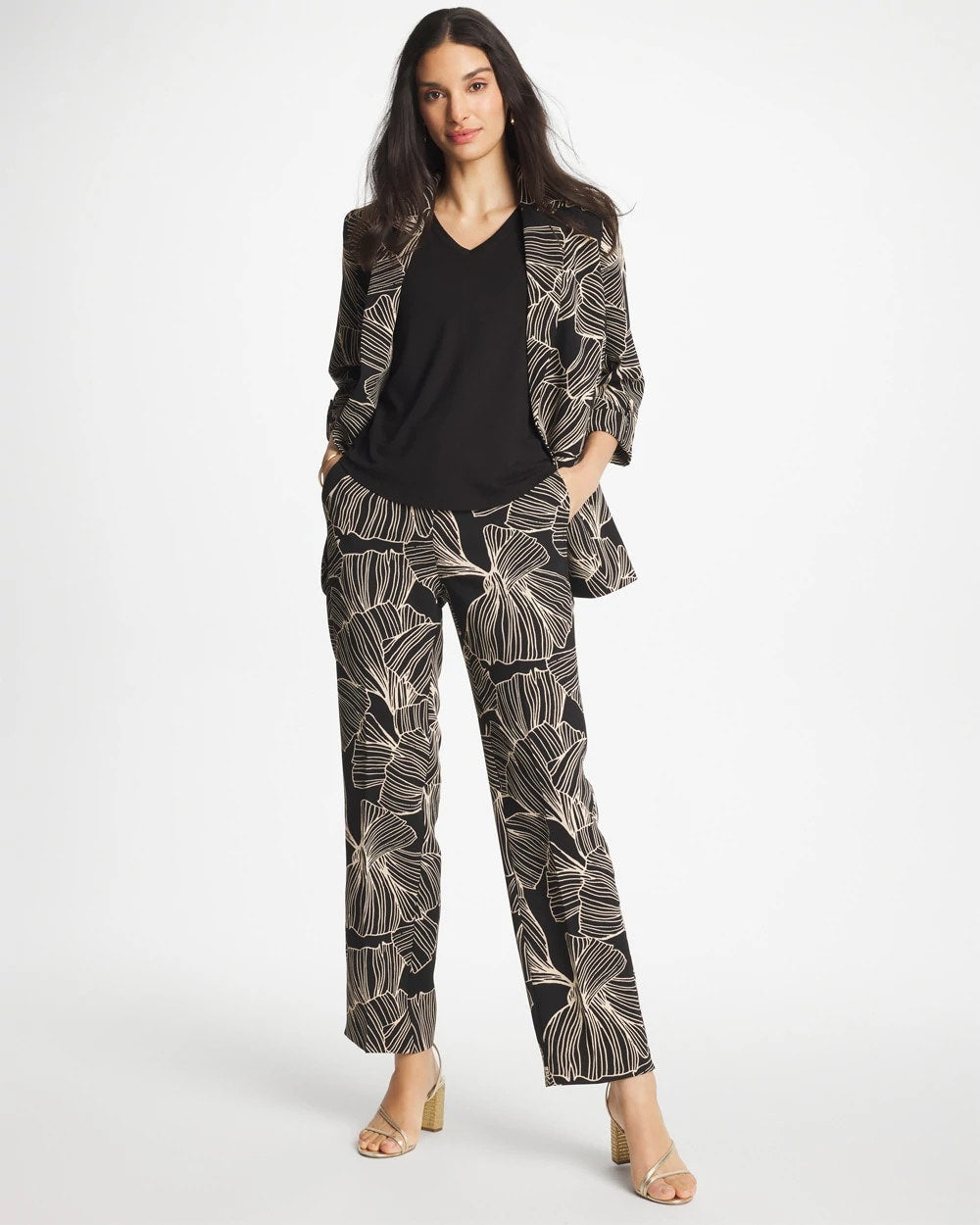 Chico's New | Ginkgo Crepe Tapered Ankle Pants