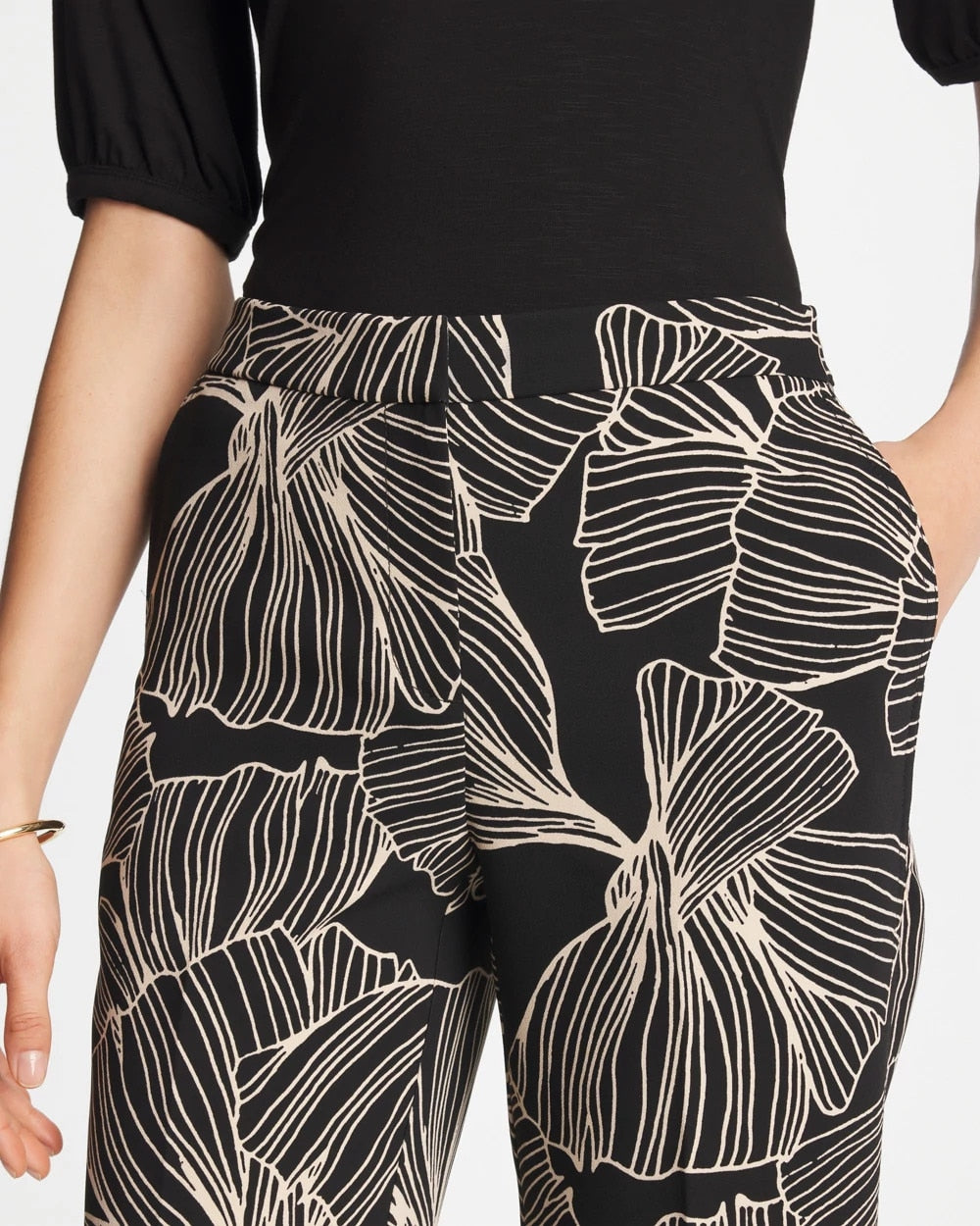 Chico's New | Ginkgo Crepe Tapered Ankle Pants