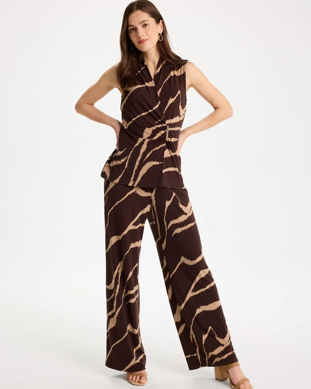 Chico's Recommended | Travelers™ Zebra Knit Wrap Top