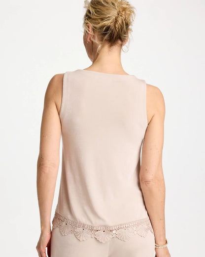 Chico's Signature | Travelers™ Scallop Lace Tank