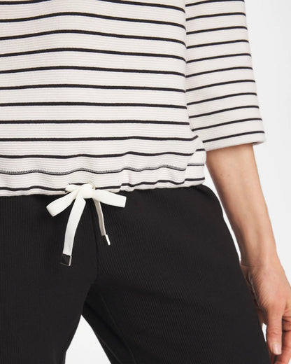 Chico's Popular | Zenergy® Striped Ottoman Drawstring Top