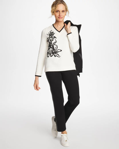 Chico's Special Offer | Zenergy® Double-Knit Applique Top