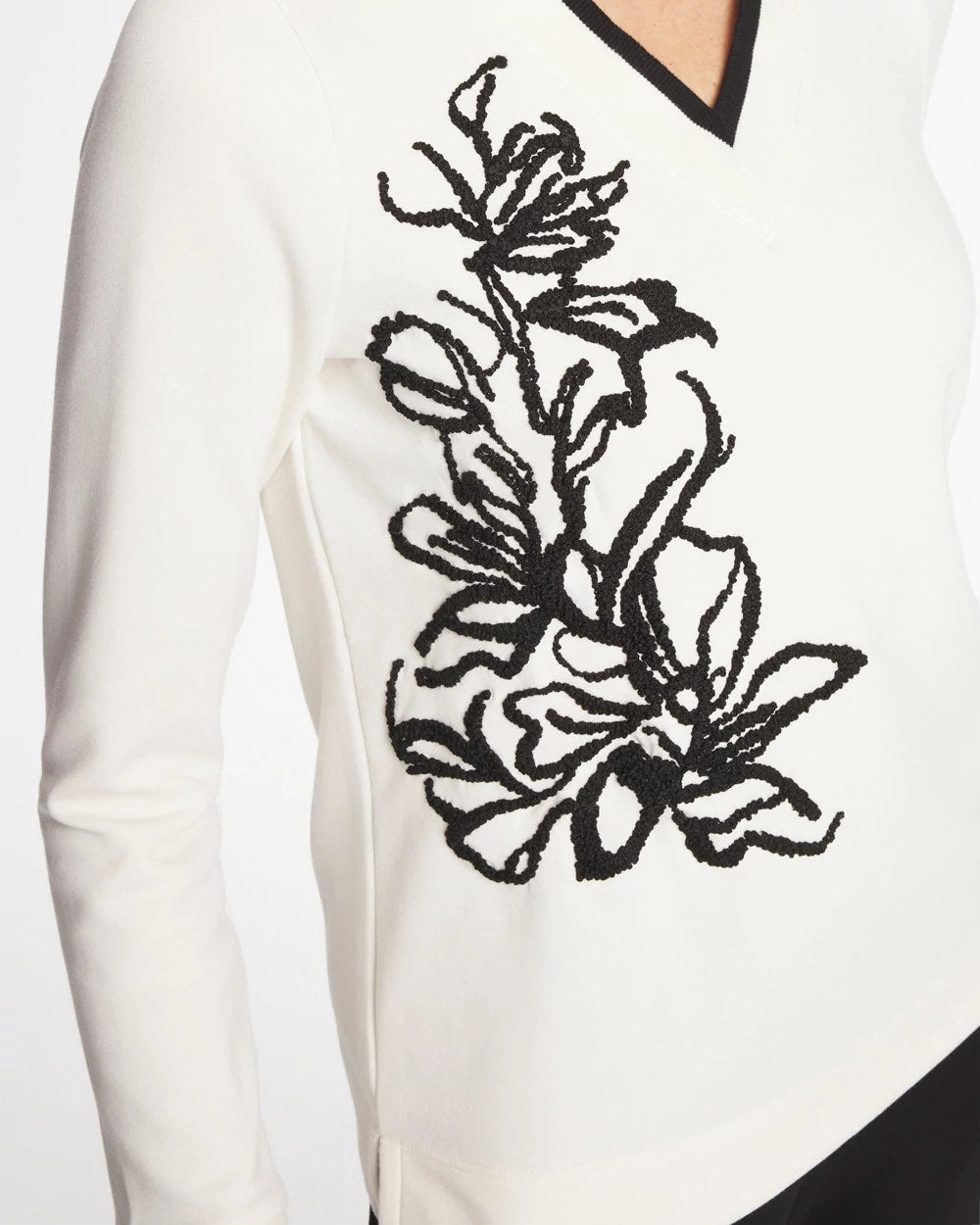 Chico's Special Offer | Zenergy® Double-Knit Applique Top