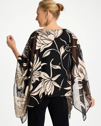 Chico's Everyday | Travelers™ Burnout Floral Chiffon Top