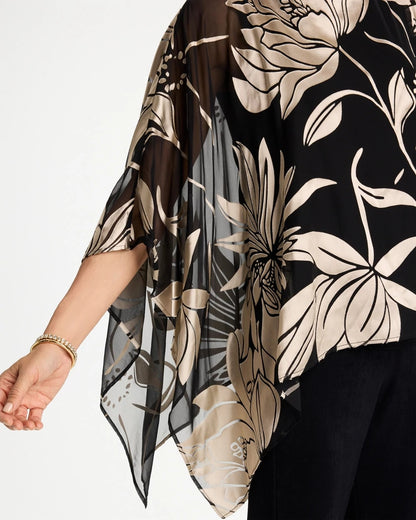 Chico's Everyday | Travelers™ Burnout Floral Chiffon Top
