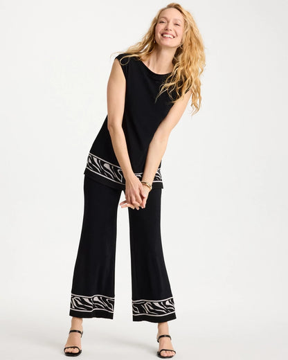 Chico's Recommended | Travelers™ Abstract Zebra Trim Tunic