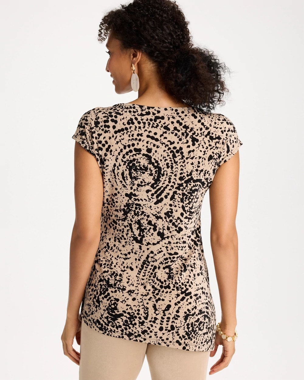 Chico's Exclusive | Travelers™ Side-Tie Spotted Print Top