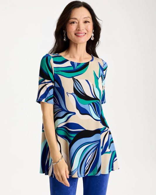 Chico's Best Seller | Travelers™ Marble Flora Swing Tunic